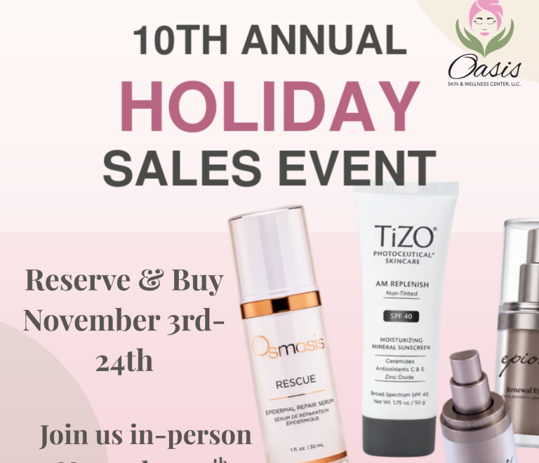 Oasis 10th Annual Holiday Sales Event